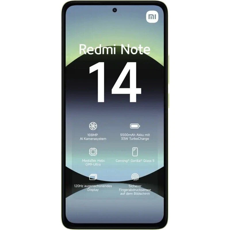 Smartphone Xiaomi Redmi Note 14 8GB/ 256GB/ 6.67"/ Verde - Imagen 2 de 4