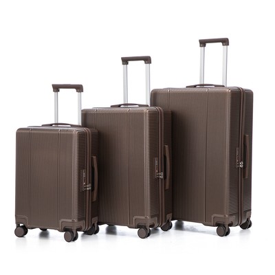 20''/24''/28'' 3-Piece ABS Spinner Luggage Set - Carry-On Compatible | TSA Lock