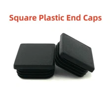 Blanking Plugs Box Section /Tube Inserts Black  Square Plastic End Caps