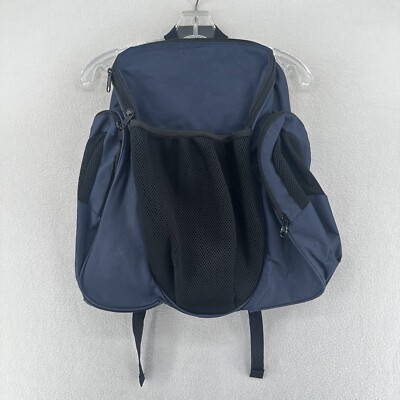 All Purpose Backpack Blue Black 15'' x 18'' Sports Bag