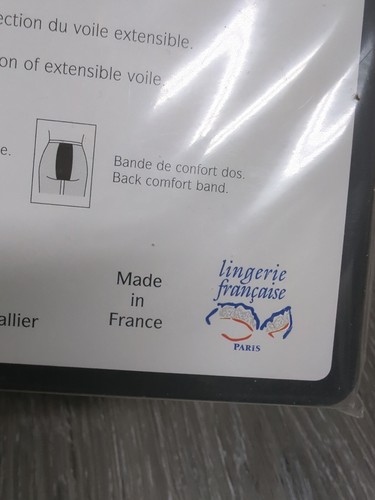 GERBE Paris Voile Gerlon 15 Den Collant Sinfonia Tappetino Trasparente Taglia S Made in France - Foto 8 di 9