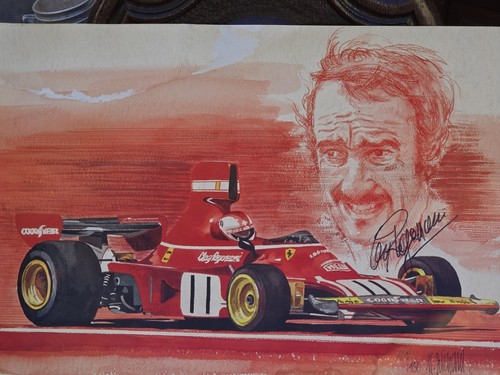 Ferrari Lithographie handsigniert von Clay Jungs - Bild 8 von 24