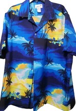 Hawaiian Shirt Mens Size 2X Vintage Helena's brand Hawaii Made in USA Button up