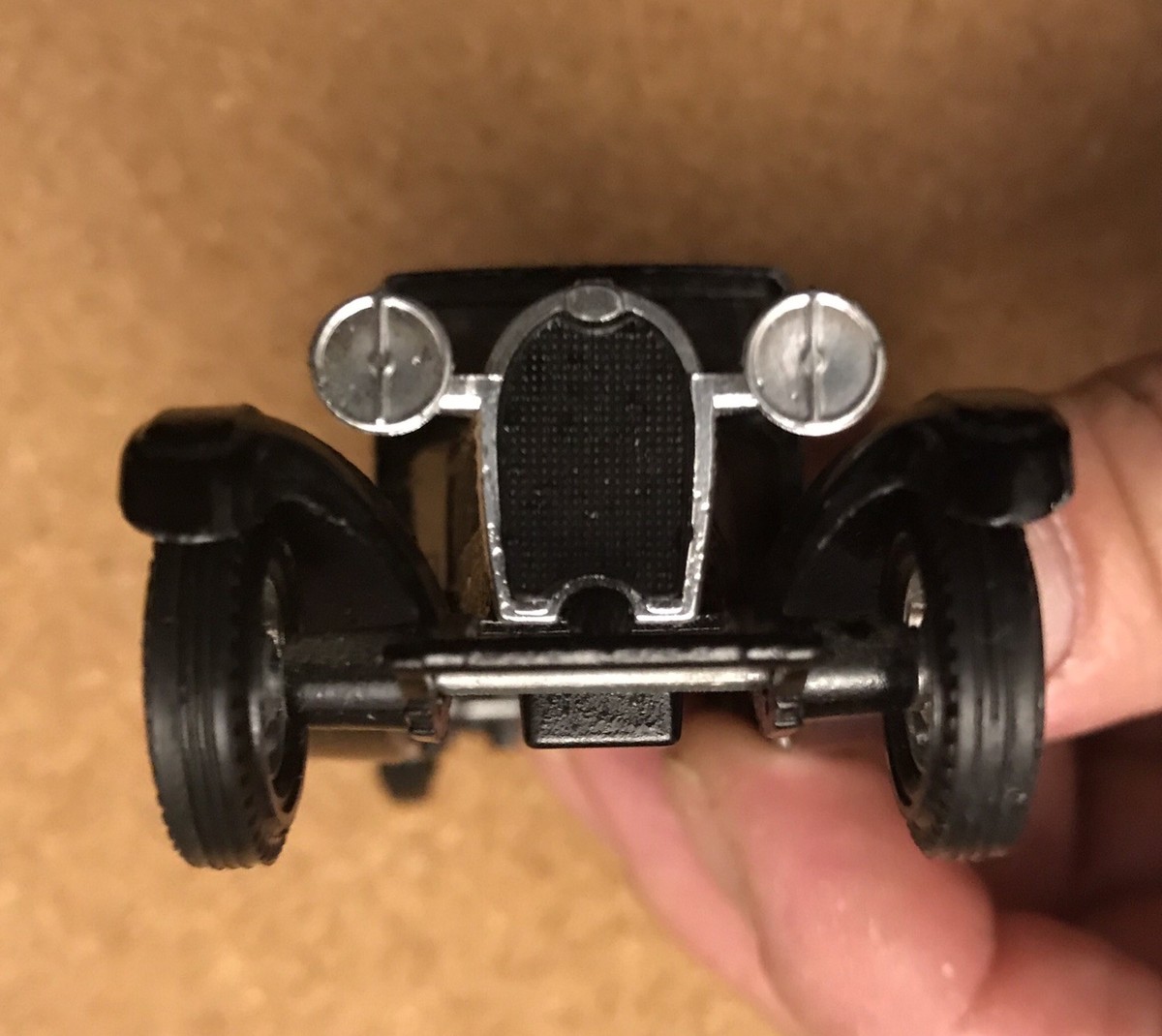 MATCHBOX,MODELS OF YESTERYEAR,Y-24,1928 BUGATTI T44 BLACK&YELLOW
