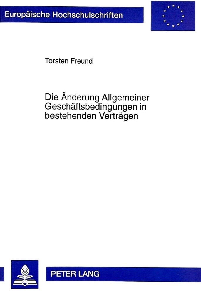 Thumbnail - Die Änderung Allgemeiner Geschäftsbedingungen In Bestehenden Verträgen