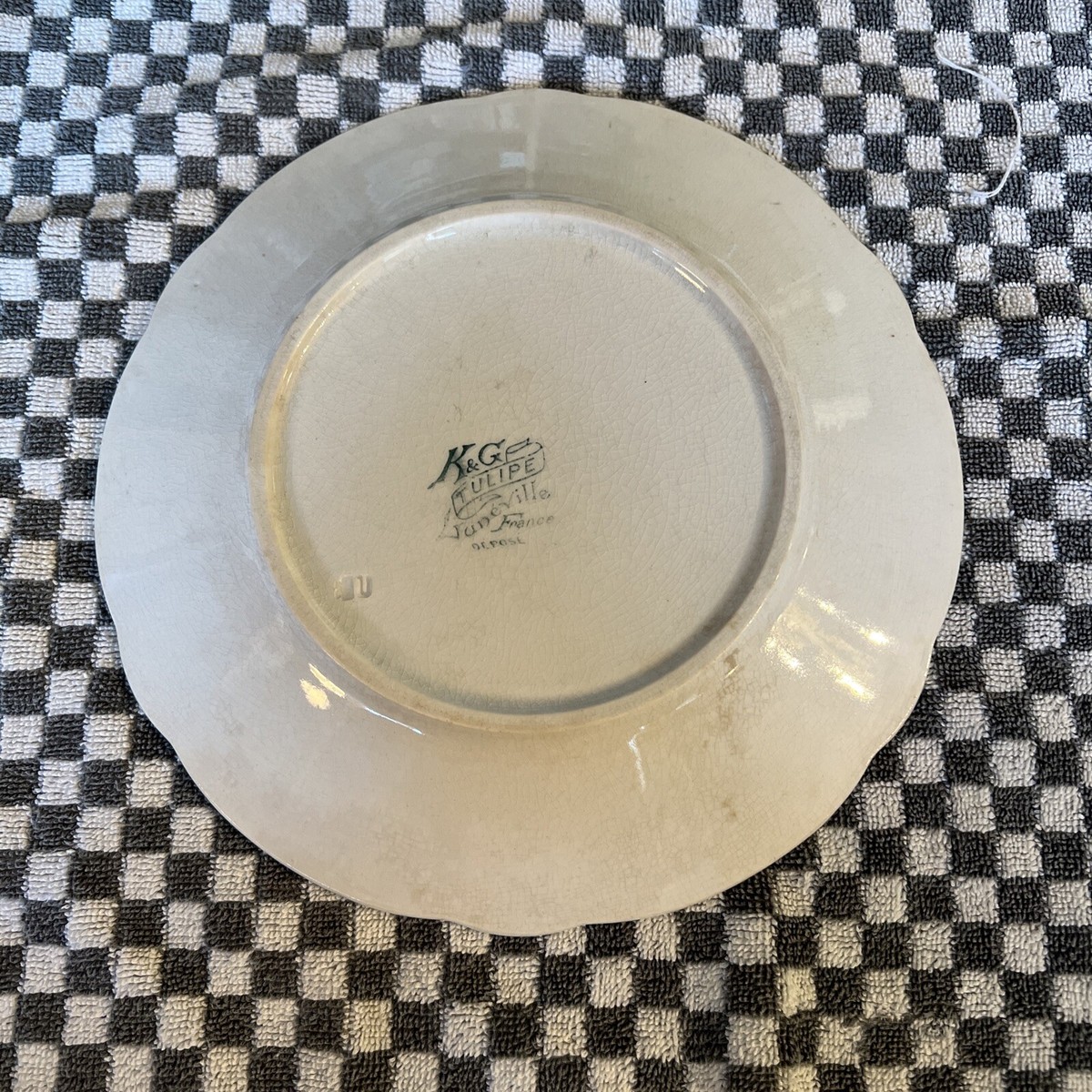 Luneville France K&G Faience Tulips 9-5/8” Tulipe Plate | eBay