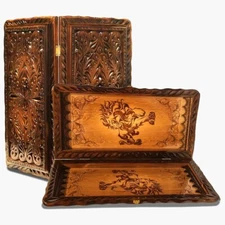 Backgammon Sets for Adults 24 in. Large Classic Game Case Wooden Board Hand Made