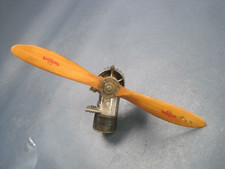 Vintage 60 RC Gas Airplane Engine w 11" Top Flite Wood Propeller
