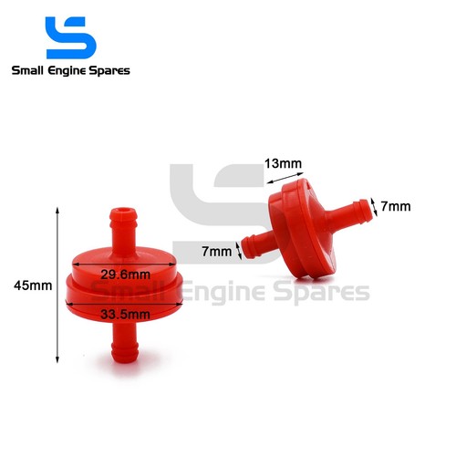 Fuel Filter for Briggs & Stratton 298090 / 298090S Fits 1/4" ID Fuel Line - Picture 2 of 8