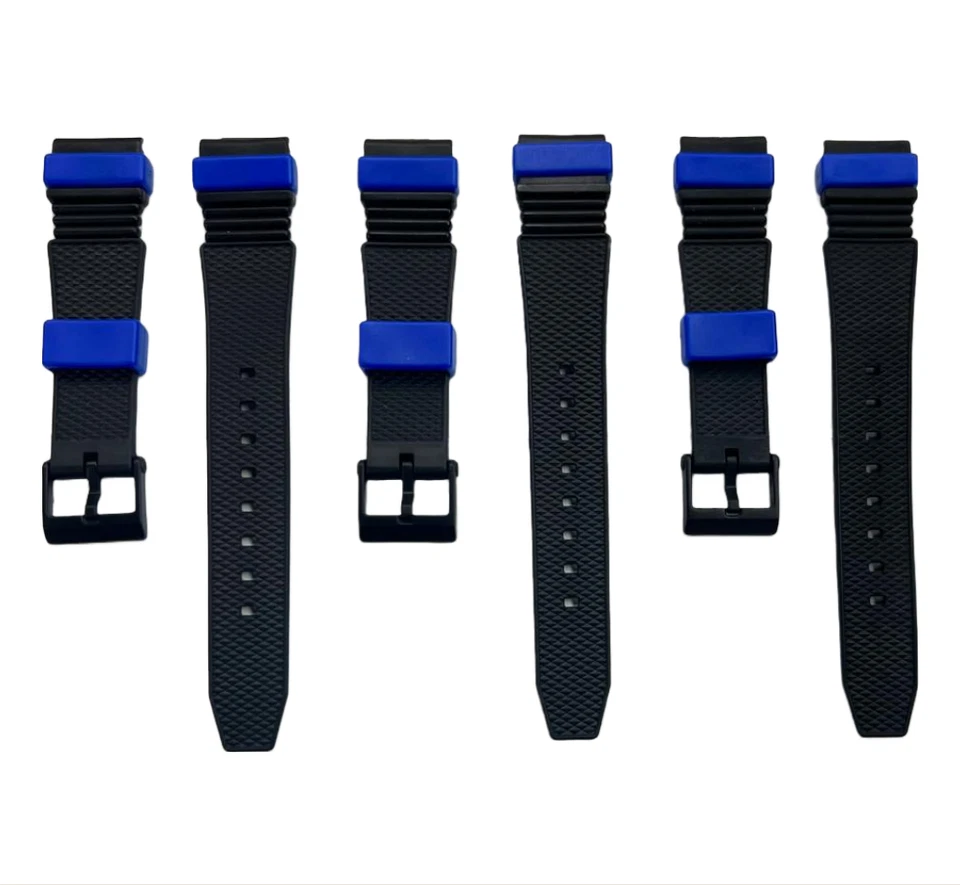 Water Resistant PVC Sport Watch Band Strap 15mm Fits Timex, Casio and others - Image 2 of 4