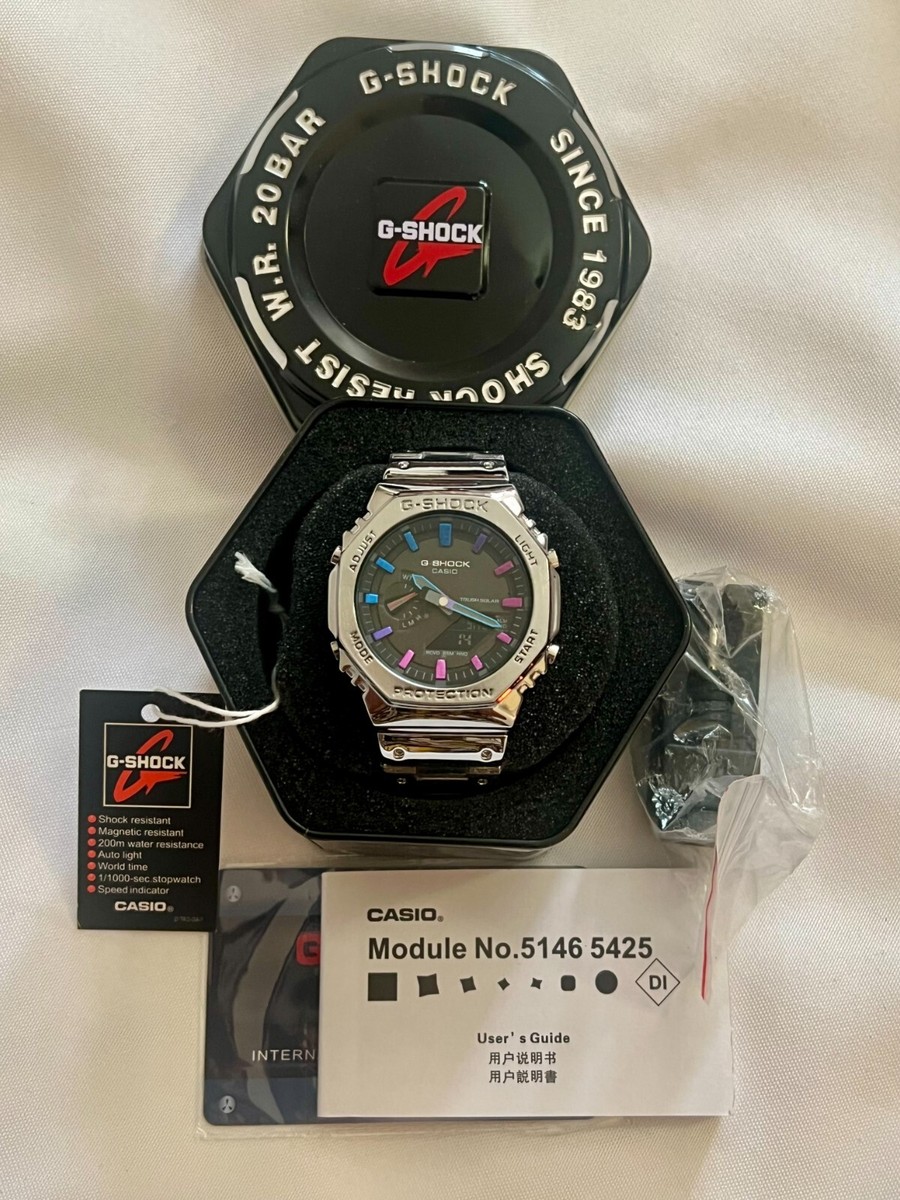 CASIO G-SHOCK GM-B2100PC-1AJF Full Metal Rainbow Silver CASIO G-SHOCK GM-B2100PC-1AJF Full Metal Rainbow Silver