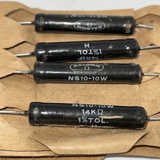 14K Ohm 10 Watt 1  Non Inductive DALEOHM Power Resistor , NEW Lot of 4 