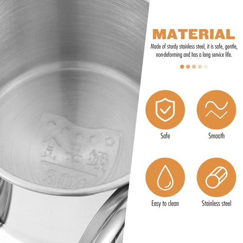 Stainless Steel Water Cup with Lid Large Coffee Mug Travel Child Reusable - Imagen 8 de 12