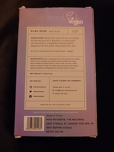 Miss Patisserie Purple 'Dusk Rose' Scent Softens 210g NEW Other Pls Rd UK Seller - Picture 4 of 6