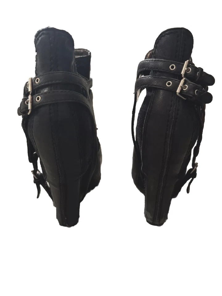 Botines Sam Edelman Zoey Plataforma Gamuza y Cuero con Correas Extraíbles (Talla 7) Foto 3 de 4