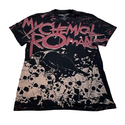 My Chemical Romance Band T-Shirt Black Size Medium All Over