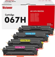 4x 067H Toner Cartridges w/ CHIP for Canon LBP632, LBP633, MF653, MF654, MF656