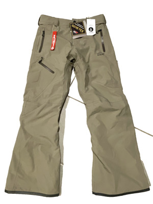 VOLCOM GORE-TEX Snow Pants Mens Small Tan Beige G1351904