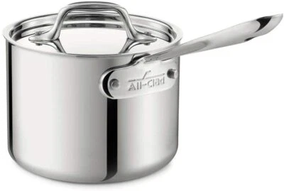 All-Clad 4202 Tri-Ply Stainless-Steel 2-qt Sauce Pan with lid