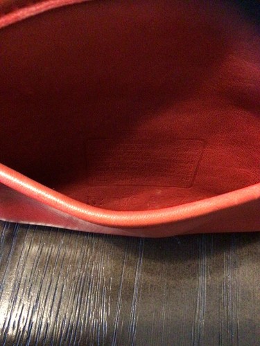 VINTAGE COACH ABBIE 90S SMALL LEATHER CROSSBODY DEEP RED 9017 - Picture 10 of 13