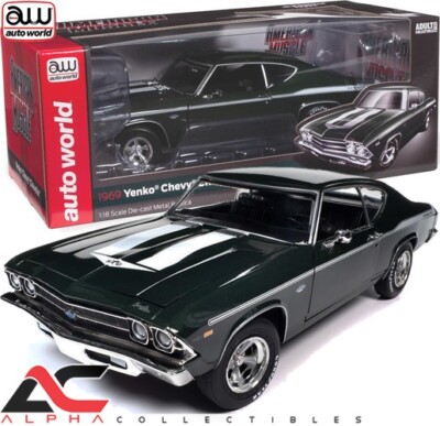 AUTOWORLD AMM1283 1:18 1969 CHEVROLET CHEVELLE 427 YENKO