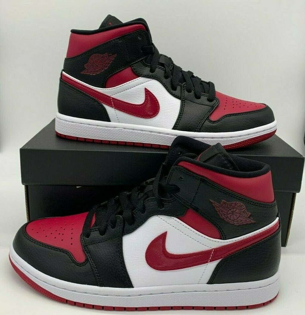 air jordan 1 bred toe ebay