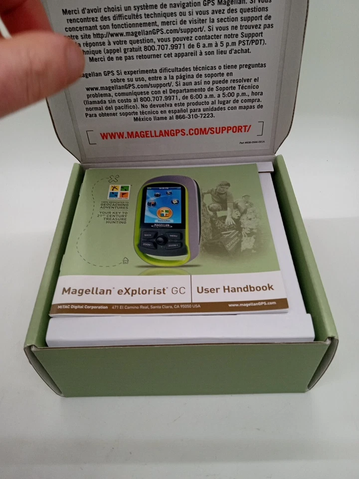 Magellan eXplorist GC Handheld Waterproof GPS Geocaching Device w/User Guides - Image 2 of 4