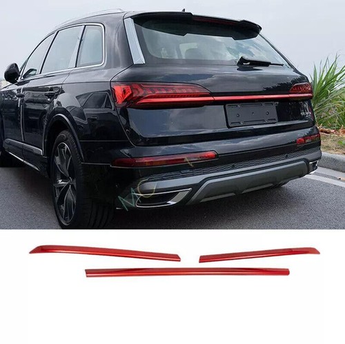 For AUDI Q7 SQ7 2020-2023 Rear Trunk Box Tail Gate Deocr Cover Trim Red Steel - Picture 5 of 6