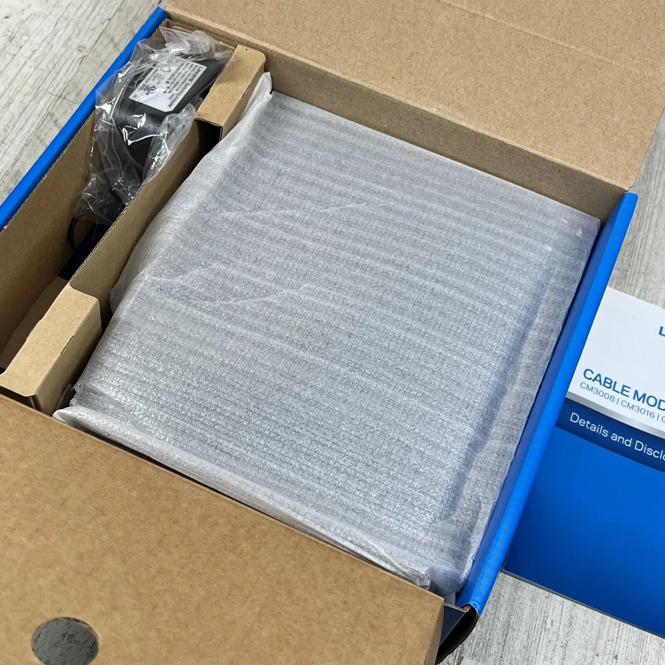 LINKSYS Cable Modem 16x4 Bonded Channels DOCSIS 3.0 Black CM3016 - NEW - Image 3 of 4