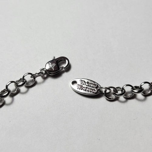 Vivienne Westwood Small Orb Necklace Pendant Blue x Silver No box - 第 6/24 張圖片