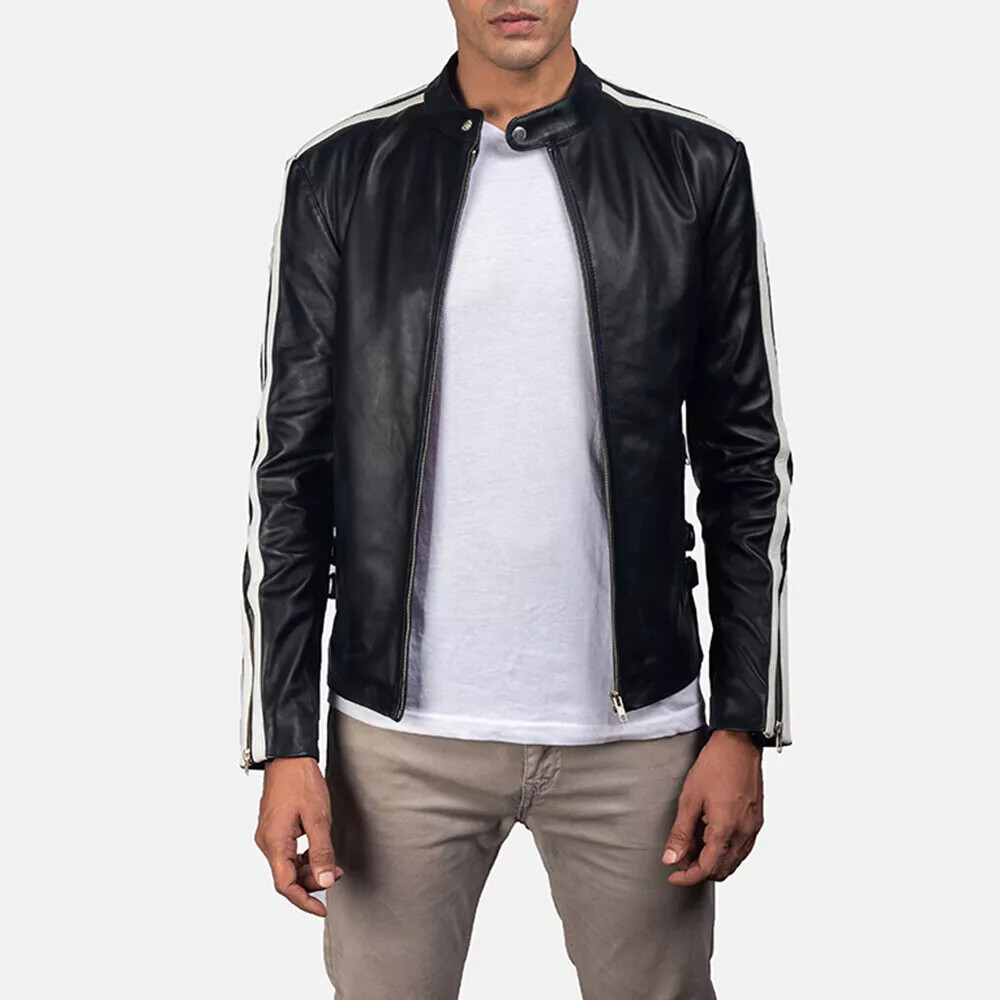 New Leather Mens Jacket Exclusive Lambskin Bomber Classic Lambskin Fantastic