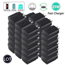 PD 25W USB-C Fast Adpater Type-C Wall Charger Block For iPhone Samsung iPad Lot