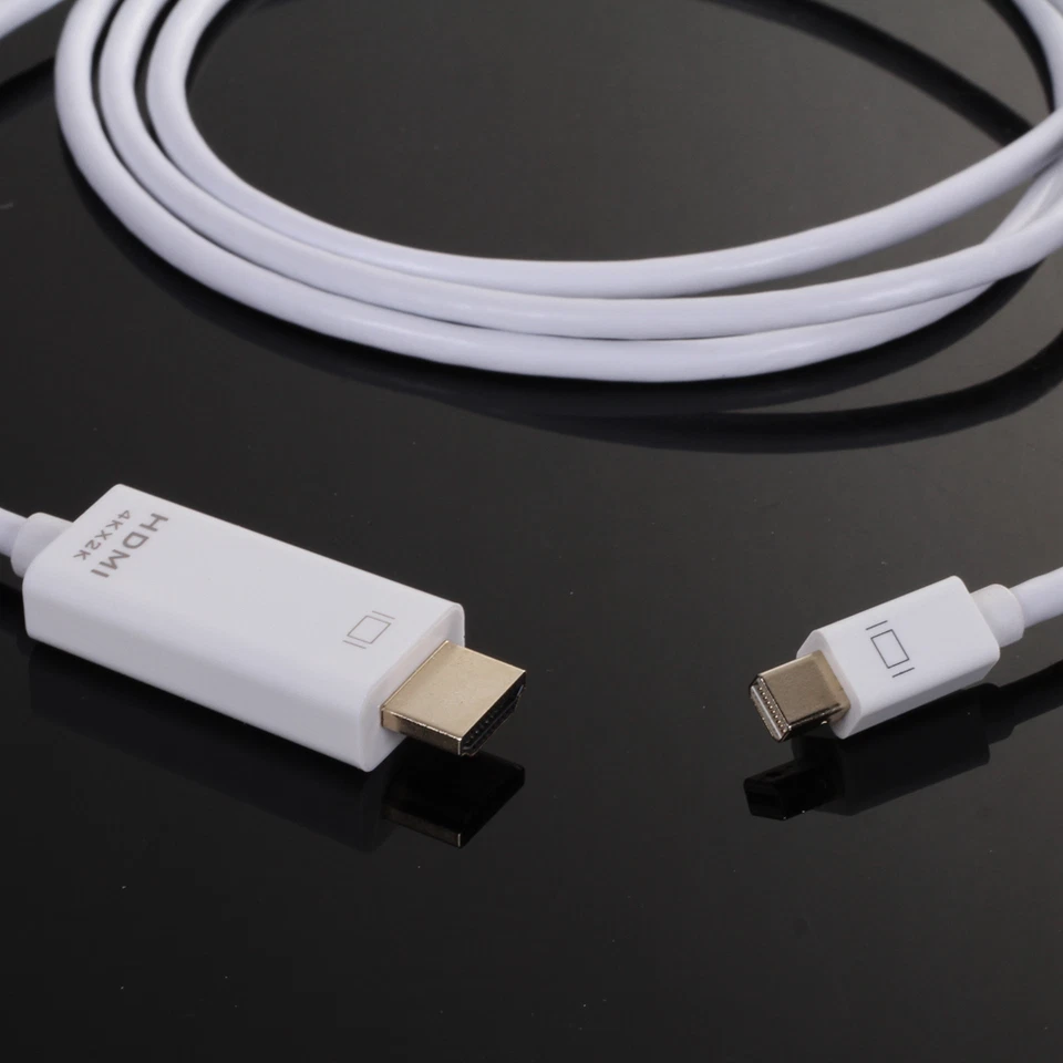 6ft Mini DisplayPort DP Thunderbolt to HDMI Male Converter Adapter Cable 4K*2K - Image 3 of 3