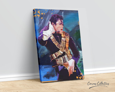Michael Jackson - Sänger in Farbe von Canvas Collections
