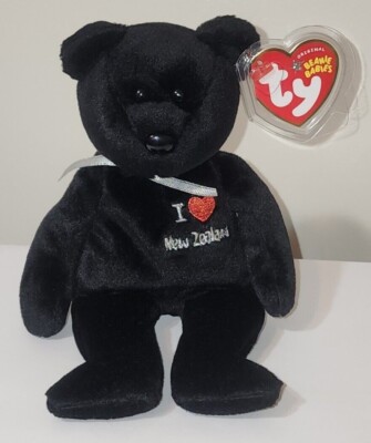 TY Beanie Baby - NEW ZEALAND Bear (I Love - Asia Exclusive) 8.5