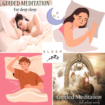 GUIDED MEDITATION CD BUNDLE FOR A DEEP & NATURAL SLEEP 2 MEDITATIONS