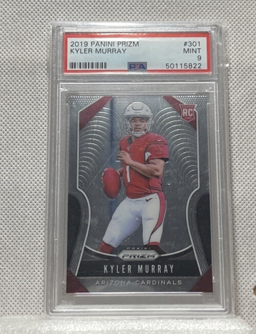 2019 Panini Prizm Football Rookie RC #301 Kyler Murray PSA 9