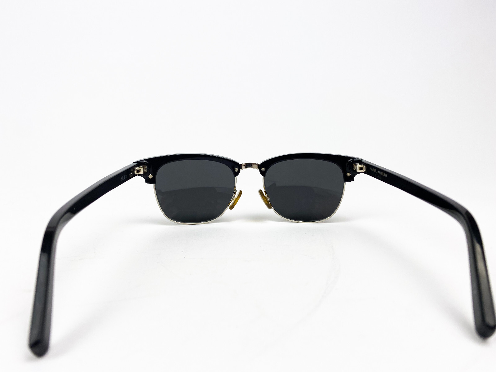 Occhiali da sole Saint Laurent Paris GMJ Z07 SL83 montatura metallo nero nuovi