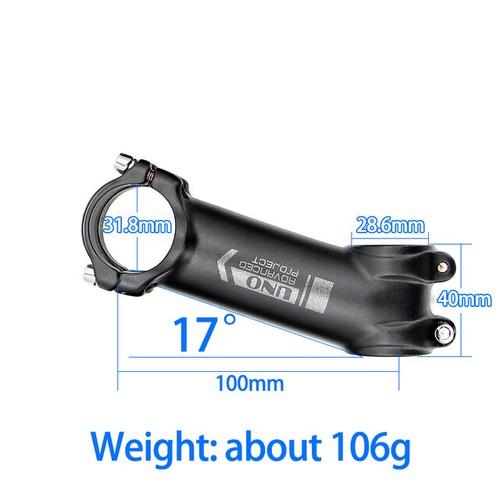 UNO Mountain Bike Stem Ultralight 7075 MTB Road Bicycle Stem Riser 31.8 80-120mm - Picture 15 of 17