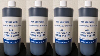 (4,000ML) COMPATIBLE EPSON DYE UNIVERSAL BLACK PREMIUM BULK REFILL INK GALLON