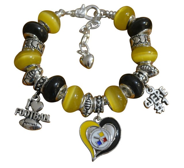 Pittsburgh Steelers Charm Bracelet Steelers Bracelet & Steelers