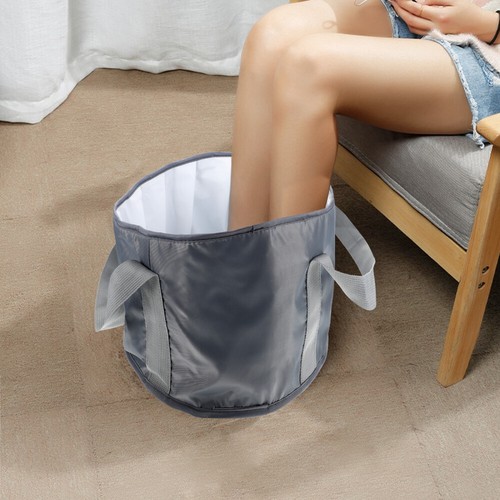 Bacino Acqua Immersione Piedi Borsa Pieghevole da Viaggio Multifunzione Spa - Foto 12 di 12