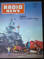 Radio News Magazine Oct 1946 DRONES! Prelude to Push Button Warfare! 166 pages!