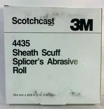 3M Scotchcast 1" X 25 Yds 80 Grit Sandpaper 4435 Abrasive Roll