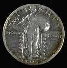 1926 S Standing Liberty Quarter 25c- Good Details- Hole Filler