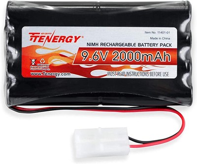 9.6V Flat NiMH Battery Packs for RC Car High Capacity 8 Cell 2000mAh