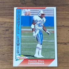 Pacific 1991 Pacific Rookie Darryll Lewis #588 Houston Oilers NFL Card. rookie card picture