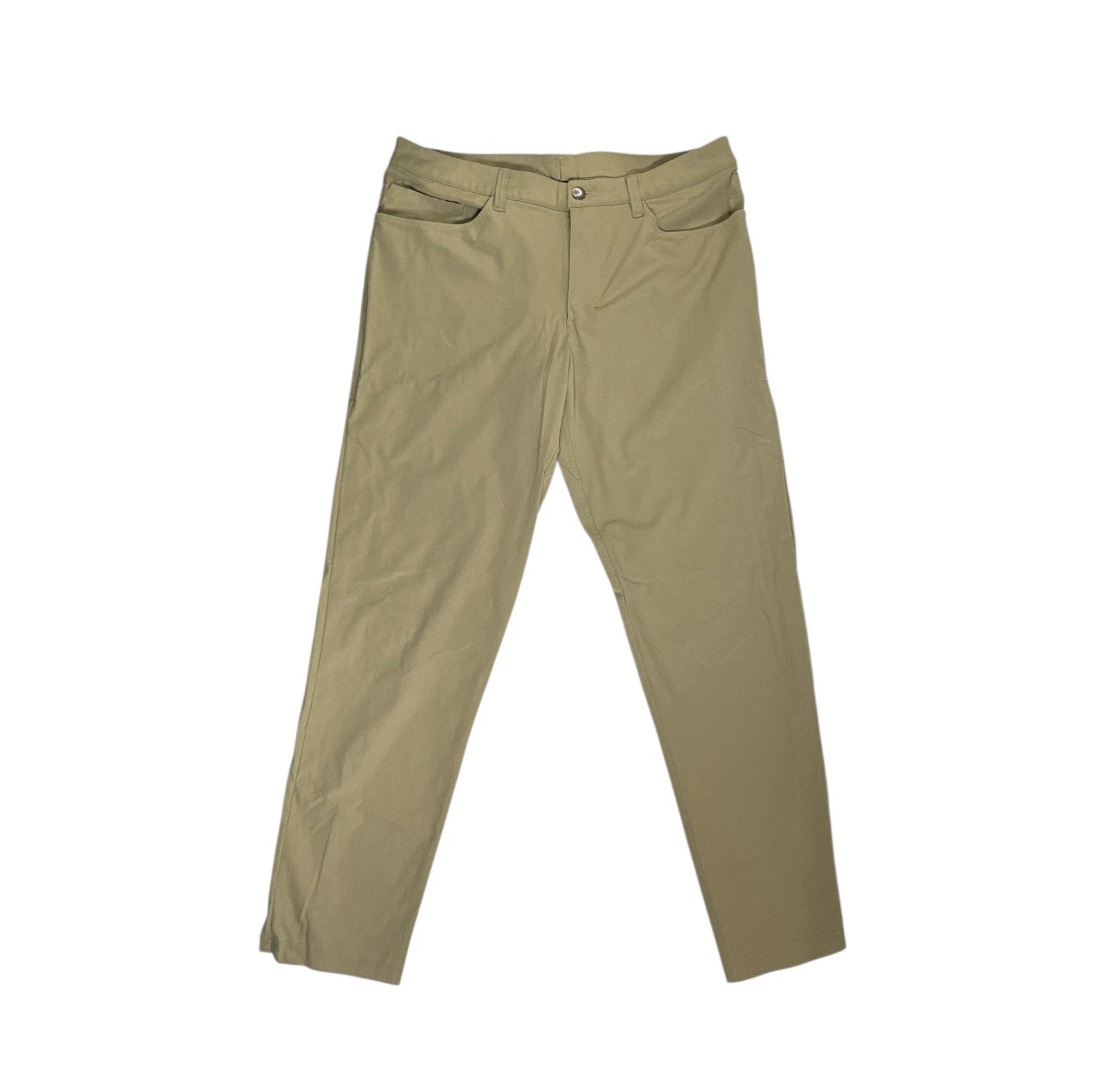 Lululemon Pants Men Size 34 ABC Classic Fit Warpstreme Beige LM5426