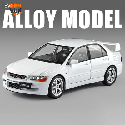 JDM 1:24 Mitsubish Lancer Evolution EVO9 Latte Art Version Alloy Metal Diecast M