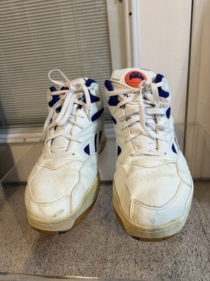 Rare! 90 s Tom Gugliotta Washington Bullets Reebok Above The Rim Game Shoes AUTO